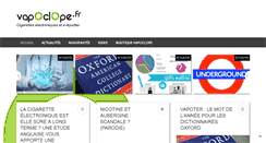 Desktop Screenshot of blog.vapoclope.fr